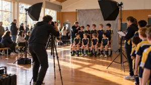 Youth Team Photo Day In The Gym